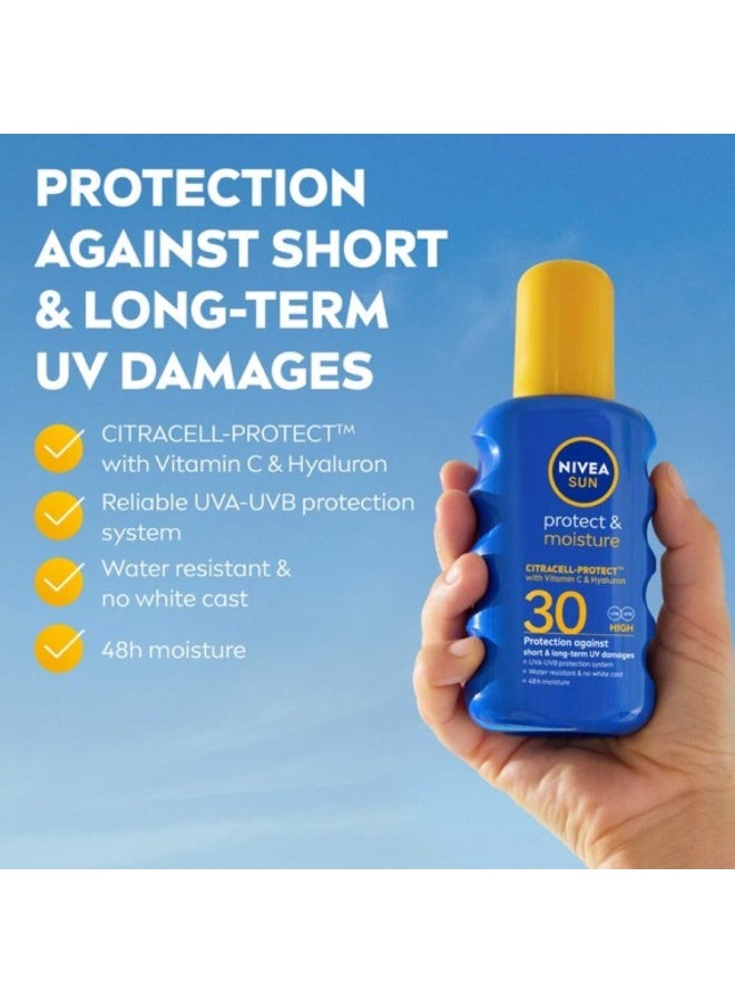 نيفيا واقي شمس بعامل حماية 30 عالي الحماية والترطيب من سيتراسيل مع فيتامين سي وحمض الهيالورونيك، 200 مل - Image 2